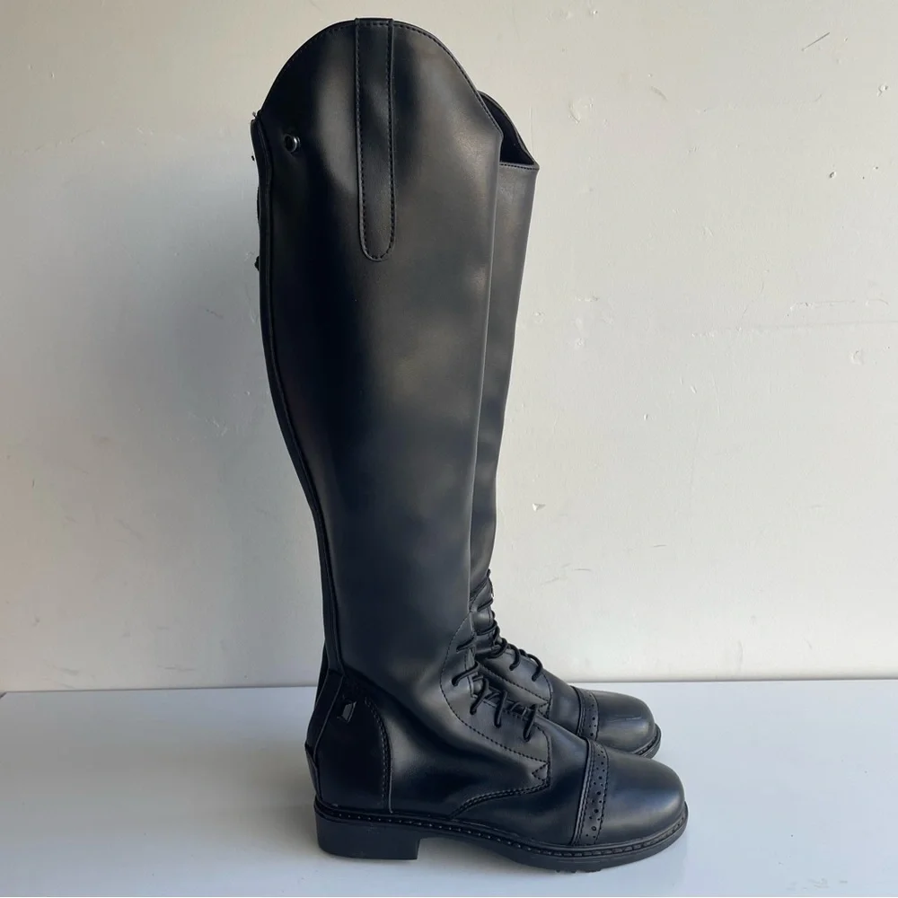 Kids TuffRider Black Lace-Up Riding Boots